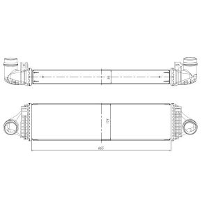 Ladeluftkühler NRF 309067