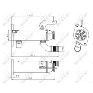 Kühler, Abgasrückführung NRF 48006