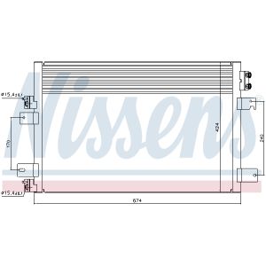 Condensator, airconditioning NISSENS 940151