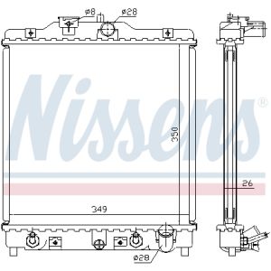 Radiator, motorkoeling NISSENS 633081