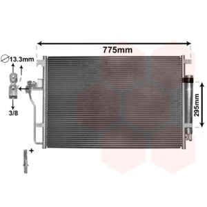 A/C-kondensor VAN WEZEL 58005277