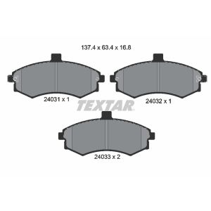 Set di pastiglie freno TEXTAR 2403101, fronte