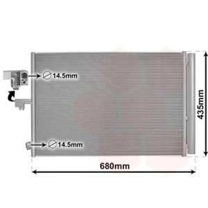 A/C-kondensor VAN WEZEL 30015708
