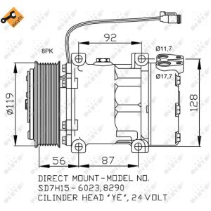 Compresseur de climatisation NRF 32703