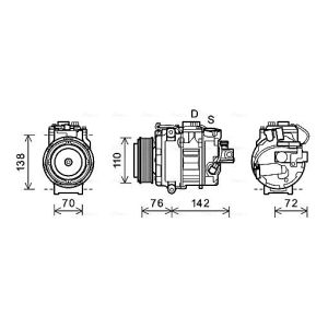 Compressor, ar condicionado AVA COOLING BWAK419