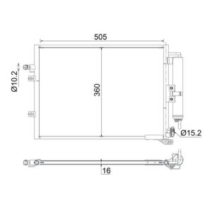 A/C-kondensor MAHLE AC 721 000S