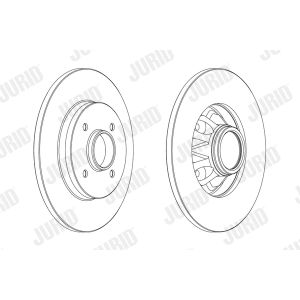 Bremsscheibe JURID 562937JC-1