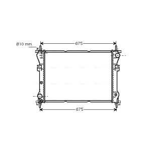 Arrefecedor do motor AVA COOLING FD2319