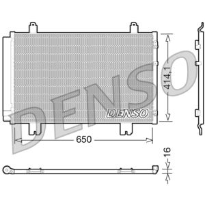 Condensador, sistema de ar condicionado DENSO DCN51009