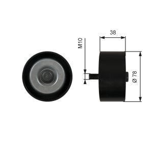 Umlenk-/Führungsrolle, Keilrippenriemen GATES T36623