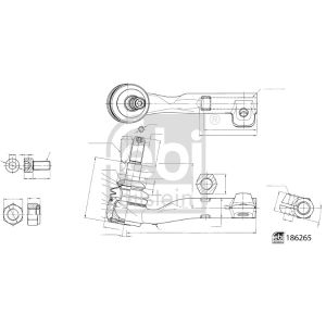 Vetotangon pää FEBI BILSTEIN 186265