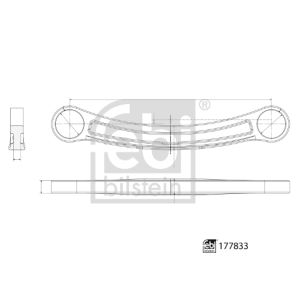 Querlenker, Radaufhängung FEBI BILSTEIN 177833 Hinterachse, rechts, vorne