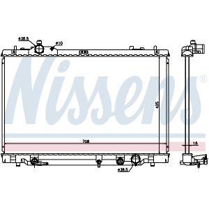 Kühler, Motorkühlung NISSENS 646819