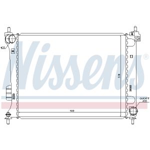 Radiatore, raffreddamento motore NISSENS 67609