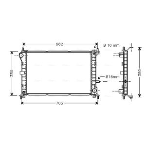 Arrefecedor do motor AVA COOLING FD2264