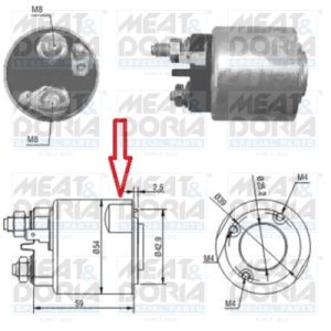 Magneettikytkin, startti MEAT & DORIA 46086