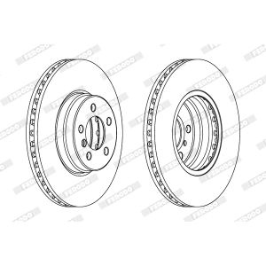 Bremsscheibe FERODO DDF1436C-1