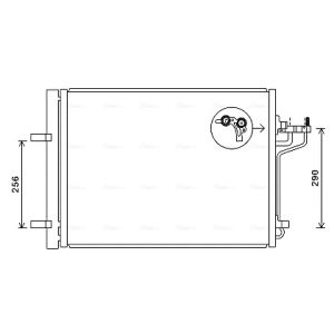 Condenseur (climatisation) AVA COOLING FD5488D AVA