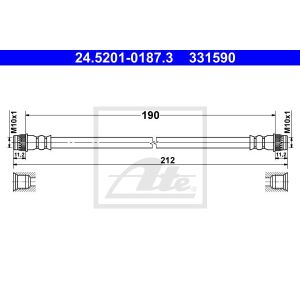 Bremsschlauch ATE 24.5201-0187.3