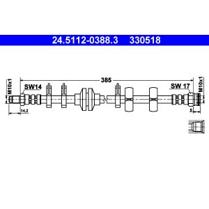 Bremsschlauch ATE 24.5112-0388.3