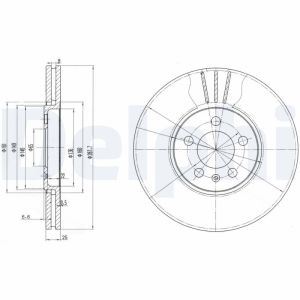 Bremsscheibe DELPHI BG2729