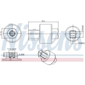 Interruptor de presión, aire acondicionado NISSENS 301020