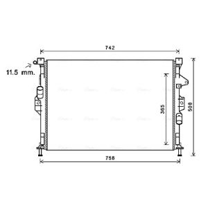 Arrefecedor do motor AVA COOLING FD2581