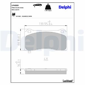 Remblokset DELPHI LP4009