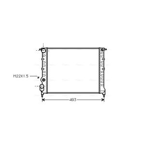 Radiateur moteur AVA COOLING RT2118