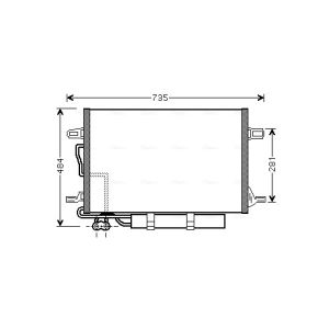 A/C-kondensor AVA COOLING MSA5307D