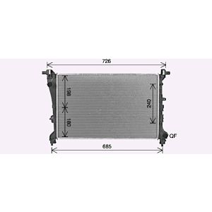 Arrefecedor do motor AVA COOLING FT2472