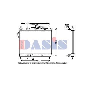 Arrefecedor do motor AKS DASIS 560002N