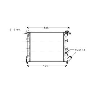 Arrefecedor do motor AVA COOLING RT2109