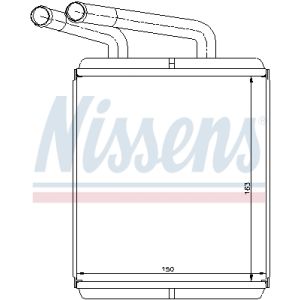 Wärmetauscher, Innenraumheizung NISSENS 77617