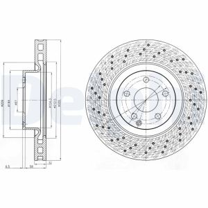 Disco de freno DELPHI BG9093C