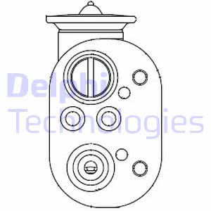 Expansieventiel, airconditioning DELPHI CB1001V