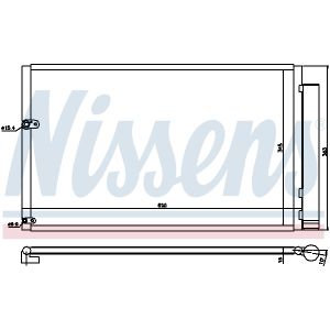 Condensatore, impianto di climatizzazione NISSENS NIS 940047