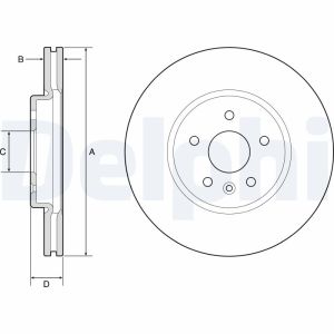 Bremsscheiben DELPHI BG4783C vorne, belüftet, 2 Stück