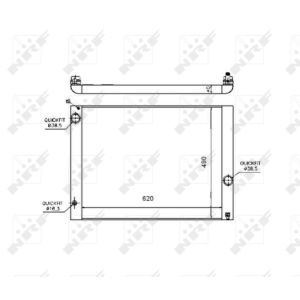 Radiatore, raffreddamento motore NRF 53724