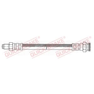 Tubo do travão flexível traseiro, esquerdo QUICK BRAKE 32.097