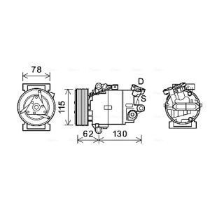 Compressor, ar condicionado AVA COOLING DNAK386