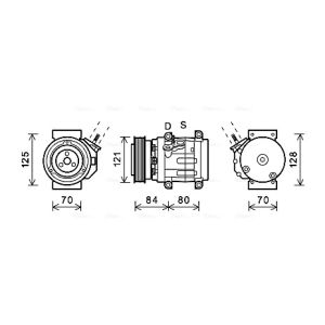 Compressor, ar condicionado AVA COOLING CTK037