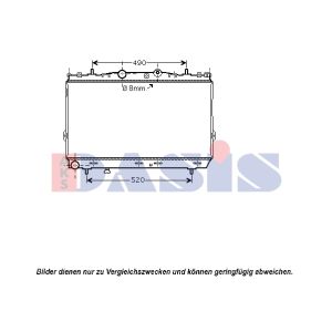 Arrefecedor do motor AKS DASIS 560052N