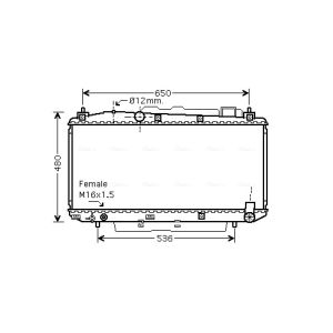 Arrefecedor do motor AVA COOLING TOA2348