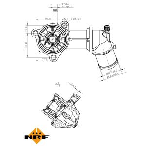 Termostaatti, jäähdytysneste EASY FIT NRF 725164