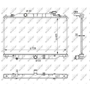 Radiator, motorkoeling NRF 59206