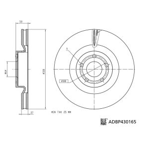 Bremsscheibe BLUE PRINT ADBP430165