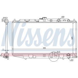 Radiator, motorkoeling NISSENS 62276