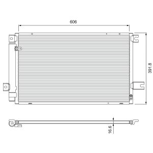 Kondensator, Klimaanlage VALEO 814414
