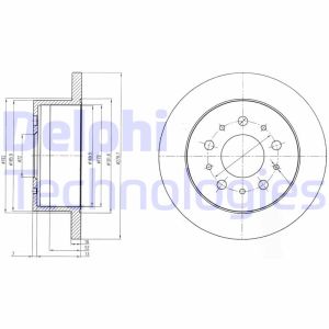 Disco de freno DELPHI BG4061